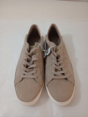 Old Navy Suede Court Sneakers Light Taupe Memory foam